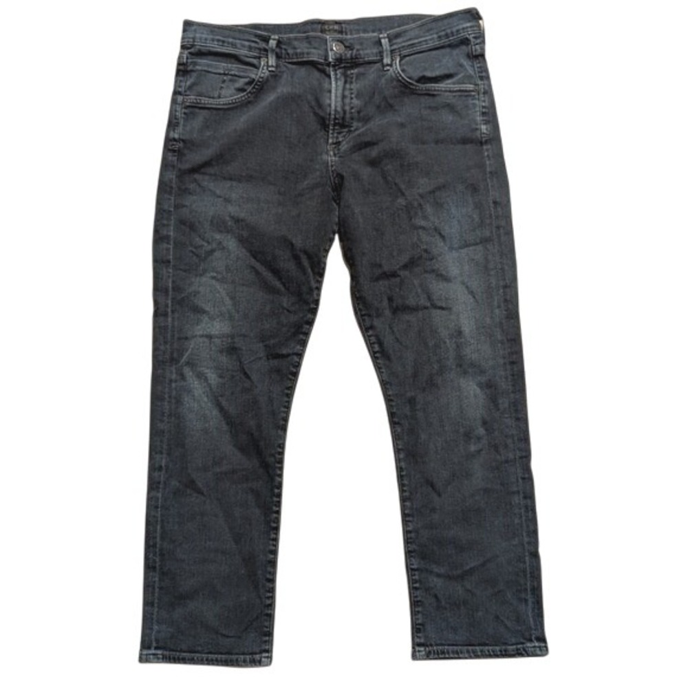 Citizens Of Humanity Elsa Jeans 32 Mid Rise Slim Fit Crop Dark Denim Designer